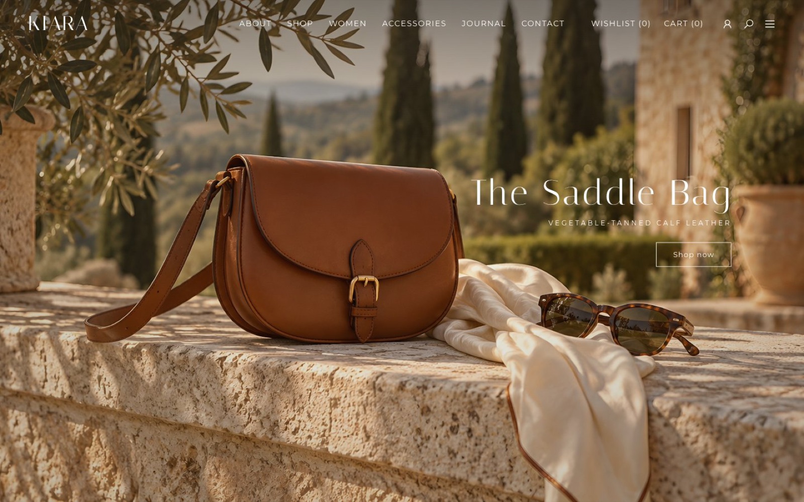 Kiara home with the saddle bag