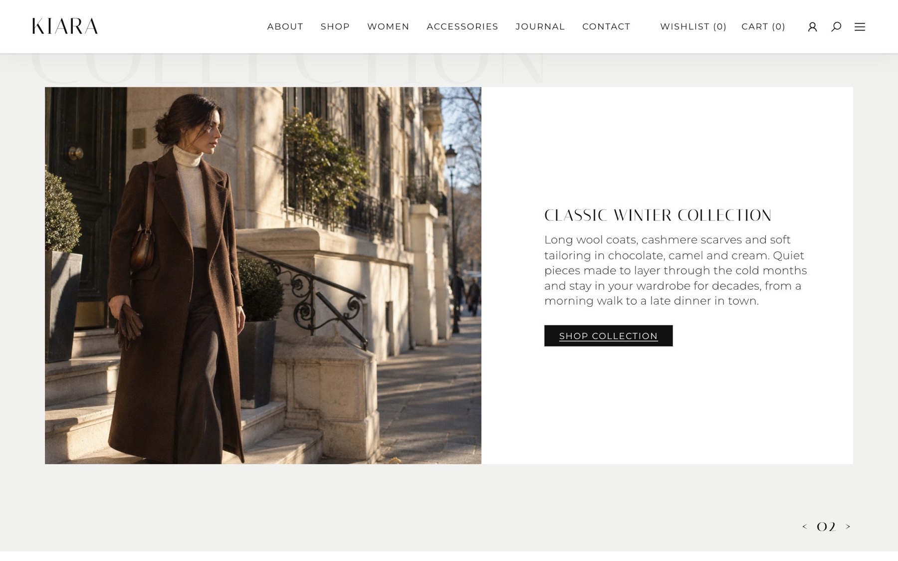 Classic winter collection banner