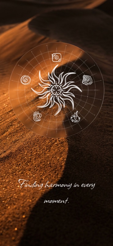 Splash with the five-element mandala